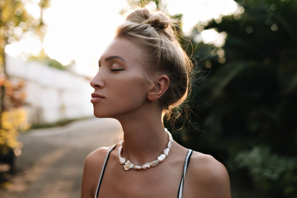 choker perlas tendencia